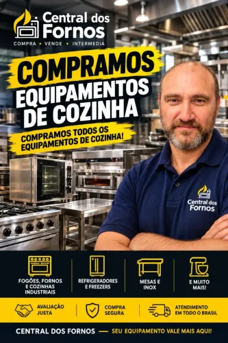 COMPRAMOS EQUIPAMENTOS DE COZINHA INDUSTRIAL - FORNOS, FOGÕES, GELADEIRAS E MAIS!