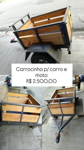 Carrocinha para moto e carro