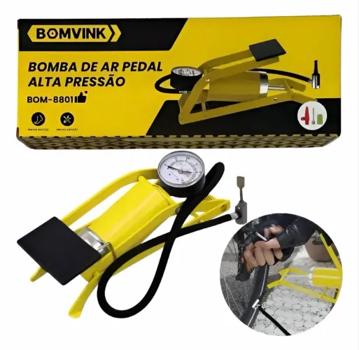 Bomba de ar de encher Pneus, bolas e boias
