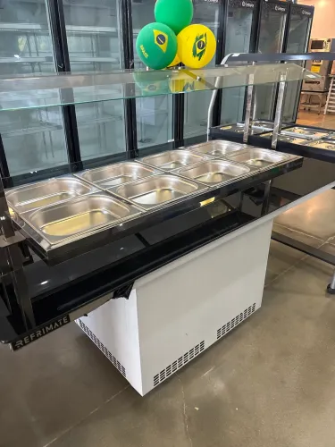 Buffet refrigerado 8 Cubas