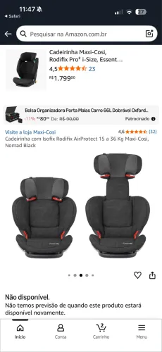 Cadeirinha de carro