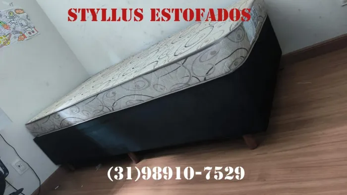 Cama box com colchão solteiro