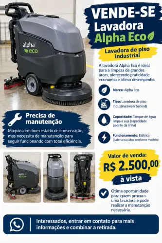 Lavadora de piso industrial
