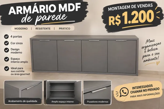 Armário planejado aéreo