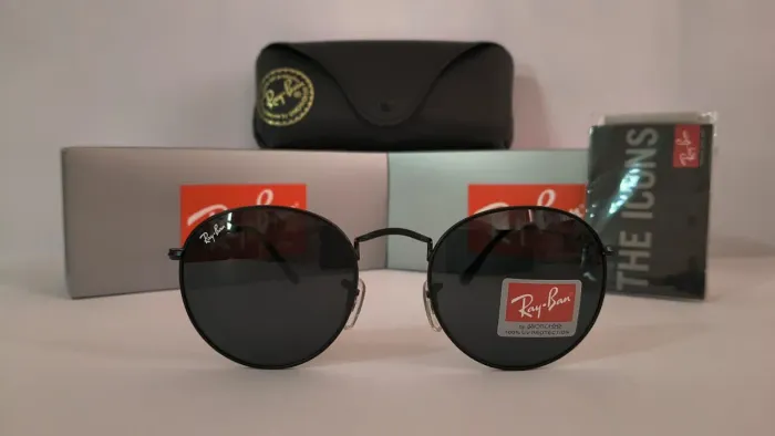 ÓCULOS DE SOL RAYBAN ROUND PRETO