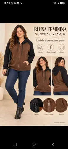 Blusa de frio feminina lazinha