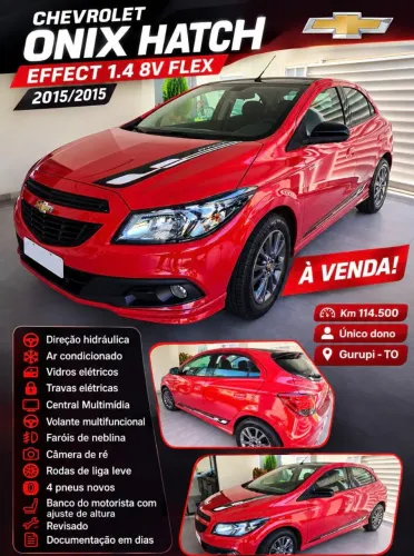 Chevrolet Onix Hatch Effect 1.4 8V Flex Power Mec. 4P 2015