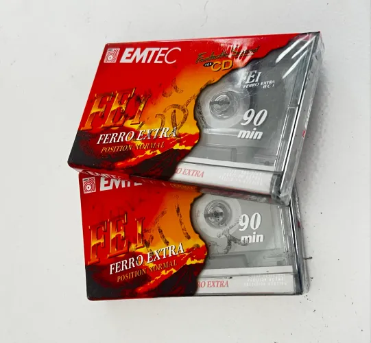 Fita Cassete/K7 Sony EF 60 min e EMTEC 90 min