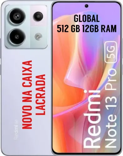 XIAOMI REDMI NOTE 13 PRO 5G - 512GB 12GB - NA CAIXA LACRADA -
