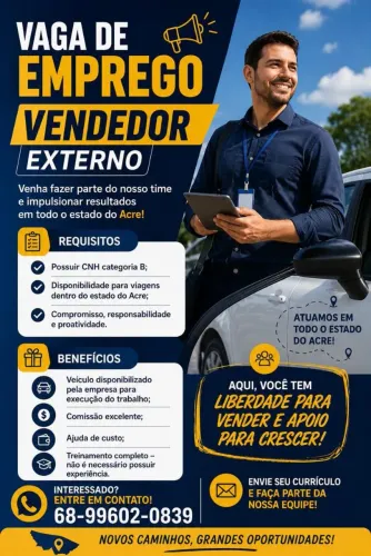 VAGAS LIMITADAS, ENVIA CURRÍCULO NÚMERO DO BANNER ACIMA 