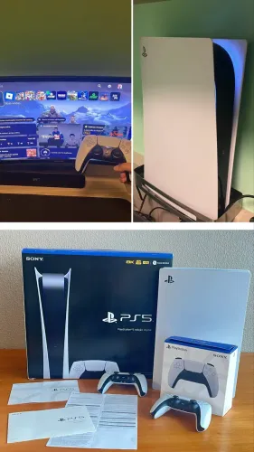 PlayStation 5 (PS5) digital Usado com 2 Controles DualSense