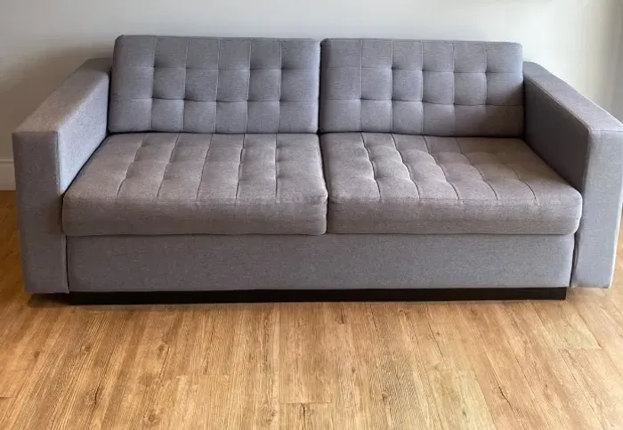 Sofá Etna Albany 3 Lugares 215 cm Cinza