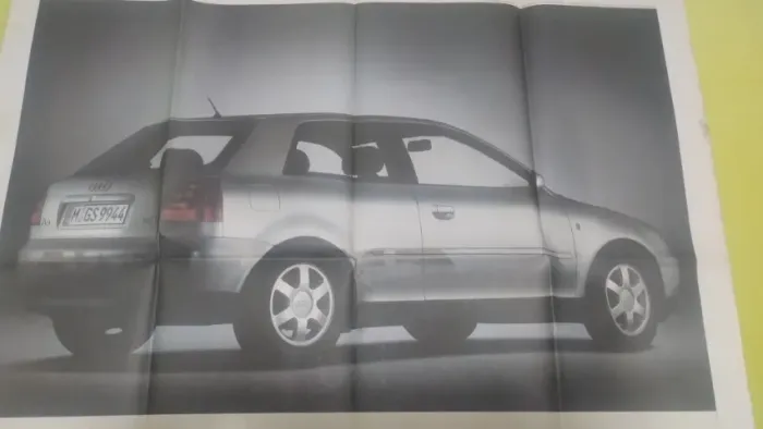 Poster Vintage Preto E Branco Audi A3 2000