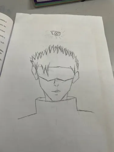 desenho anime do satoru gojo