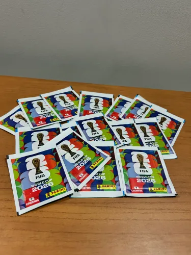 Pacotinhos de figurinhas da copa 2026