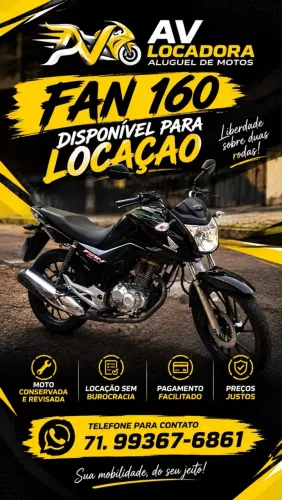 FAN 160 DISPONÍVEL PARA LOCAÇÃO!