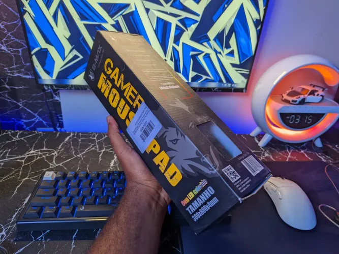 MOUSEPAD GAMER RGB B-MAX - 80x30x4mm