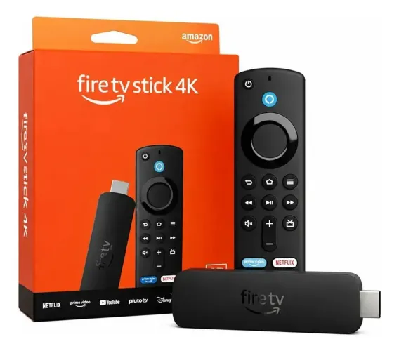 Fire Tv Stick 4k Wi-fi 6 com 8 GB Armazenamento FIRE OS