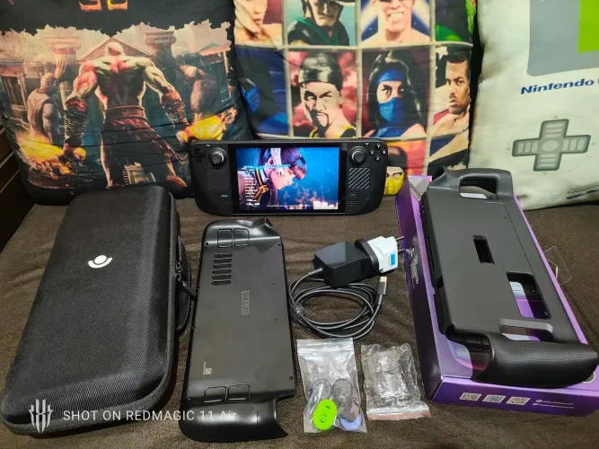 Steam Deck 512gb + Acessórios - TOP! (Aceito Olx pay)