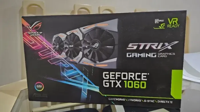 Placa de Vídeo Gtx 1060 6gb Asus Strix OC Edition Triple Fan