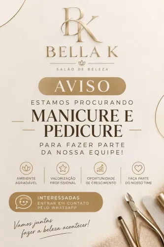Contrata-se manicure ALVORADA