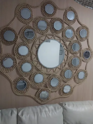 painel decorativo de espelhos de parede