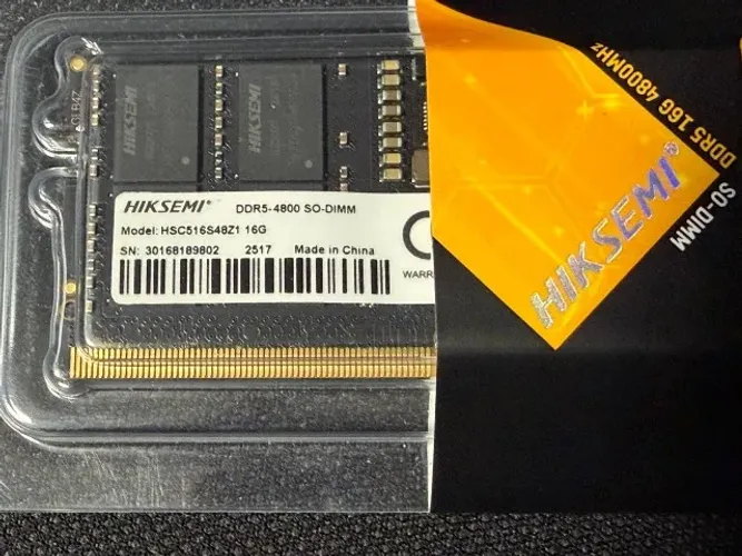 Memória p/ Notebook DDR5 16Gb 4800Mhz Hiker (novas + garantia) - @LJCEletro