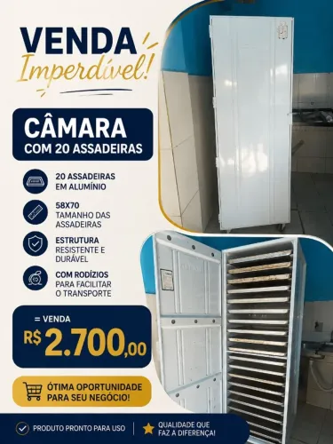CÂMARA COM 20 ASSADEIRAS