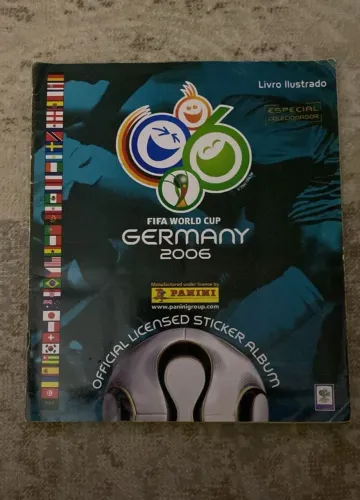 álbum copa do mundo 2006 incompleto