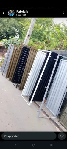 Portões de garagem mesa grande reforma é pintura 