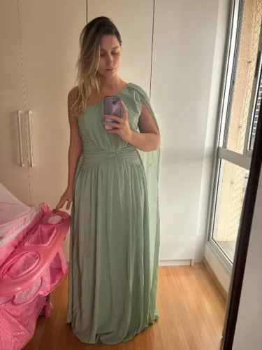 Vestido verde menta 