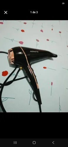Vendo esse secador, o botão de vento gelado ta quebrado