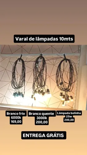 Varal de lâmpadas