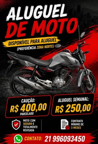ALUGO MOTOS ZAP 21 99.609.3450
