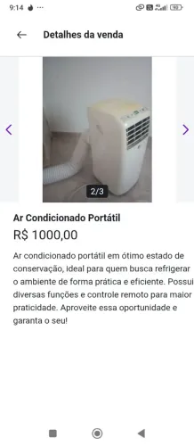Vendo ar condicionado portátil
