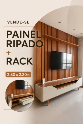 Painel Ripado + Rack