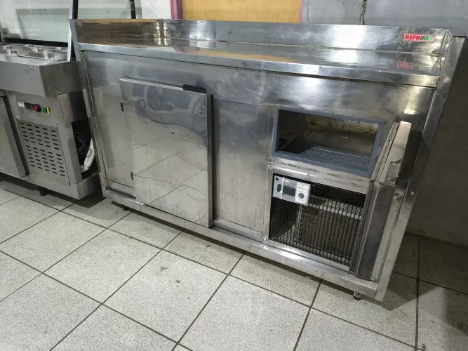 Balcão refrigerado inox 220v dependendo do local entrega grátis hoje mesmo