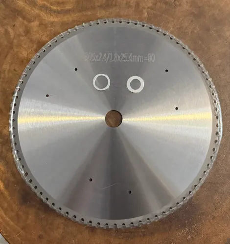 Lâmina de carboneto para corte de aluminio