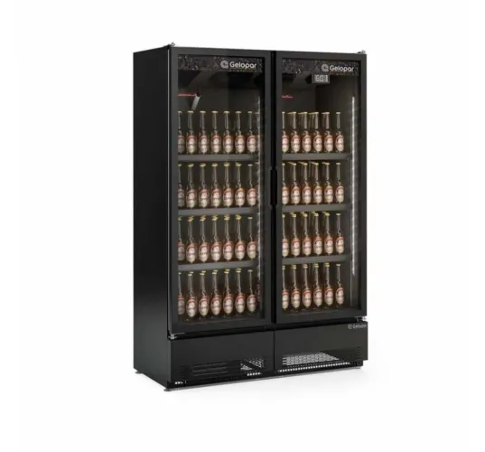 Ac cervejeira 950lts 2 portas total black Gelopar