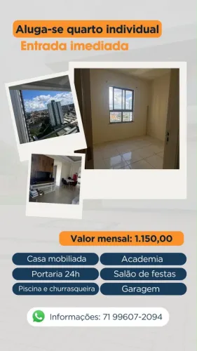 Quarto indivual Imbuí - Mulheres