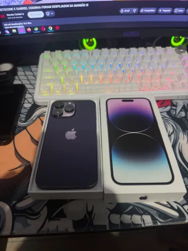 iPhone 14 Pro Max 128gb todo original, com caixa e nota fiscal sem trinco ou arranhão