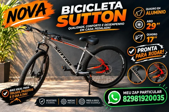 Bike aro 29, quadro 17 alumínio, NOVA