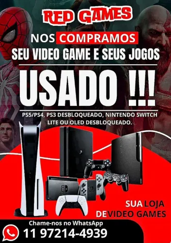 Compramos o seu vídeo game usado!