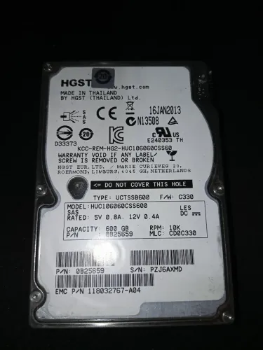 HD SAS 600GB 2.5