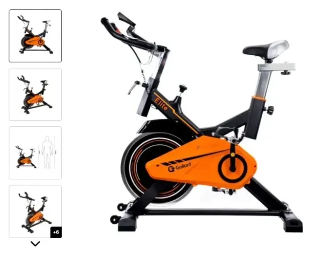 Bicicleta Ergométrica Spinning Gallant Elite Mecânica Até 110kg Roda De Inercia 13kg 