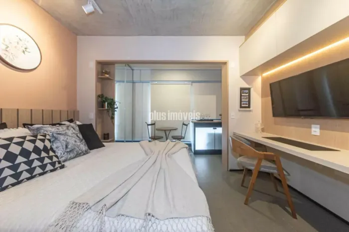 Studio moderno e funcional no Brooklin Paulista ? 25m² com suíte
