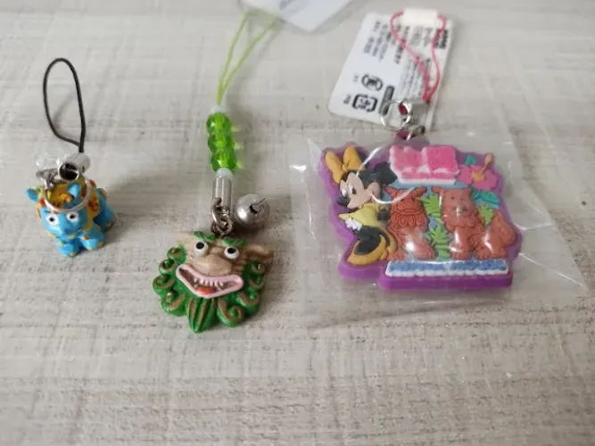 Kit 3 Chaveiros Lembrança Okinawa Japão