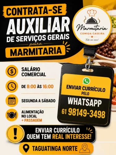Auxiliar de serviço gerais