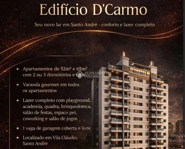 Apartamento no Jardim Santo Antônio em Santo André
