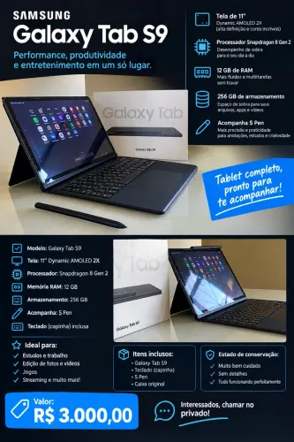 GALAXY TAB S9 256GB 12GB RAM